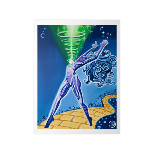 Pointing to the Seven Sisters While Walking the Yellow Brick Road