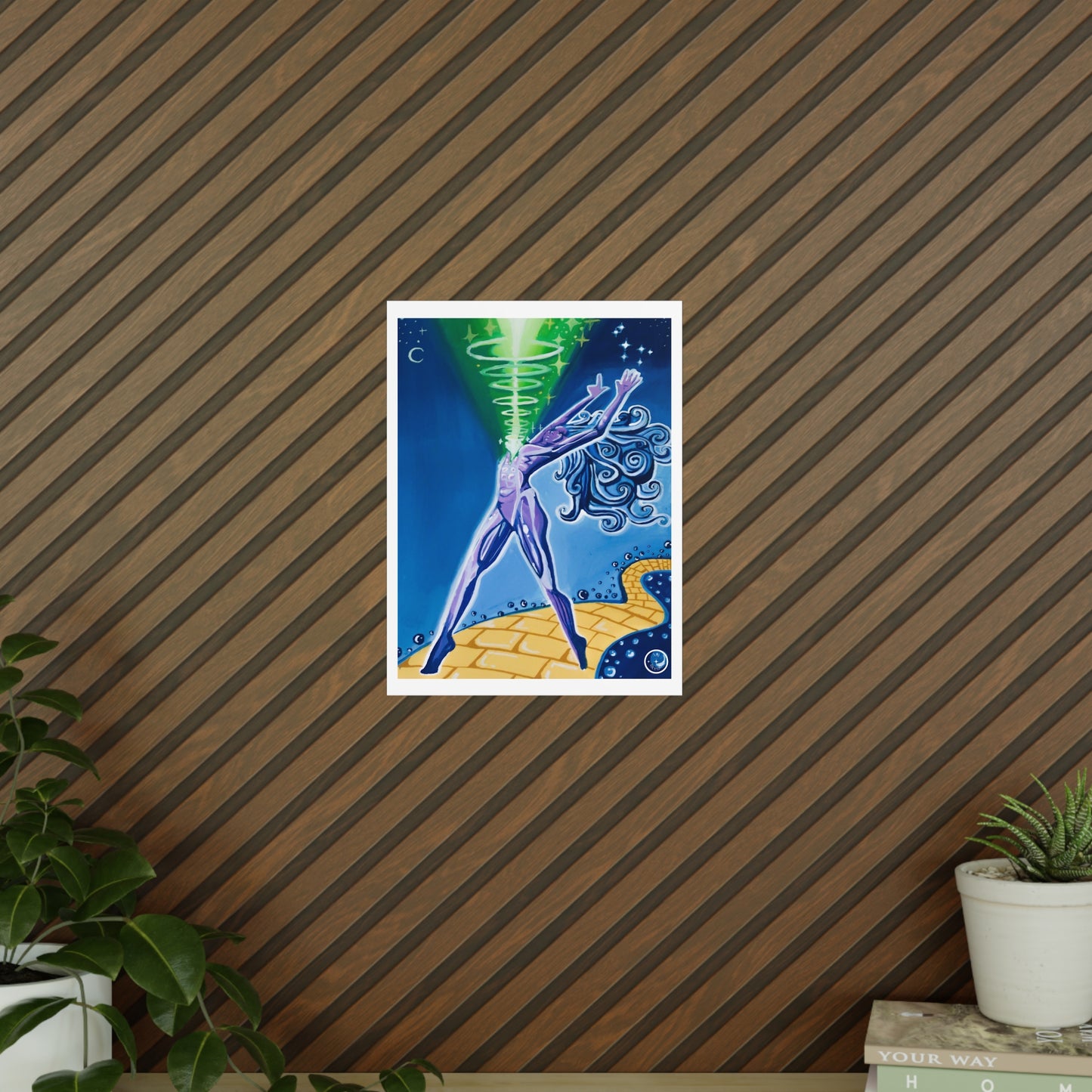 Pointing to the Seven Sisters While Walking the Yellow Brick Road